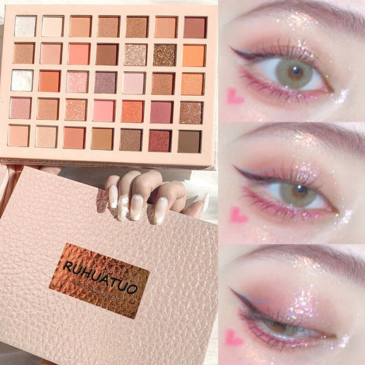 35 Colors Waterproof Diamond Shimmer Eyeshadow