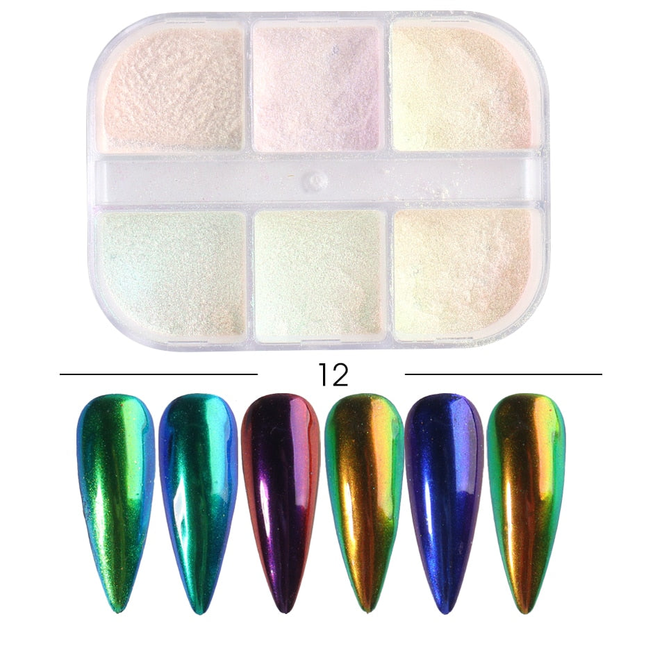 Red Princess Sequin Nails Spangles Holographic Glitter Powder