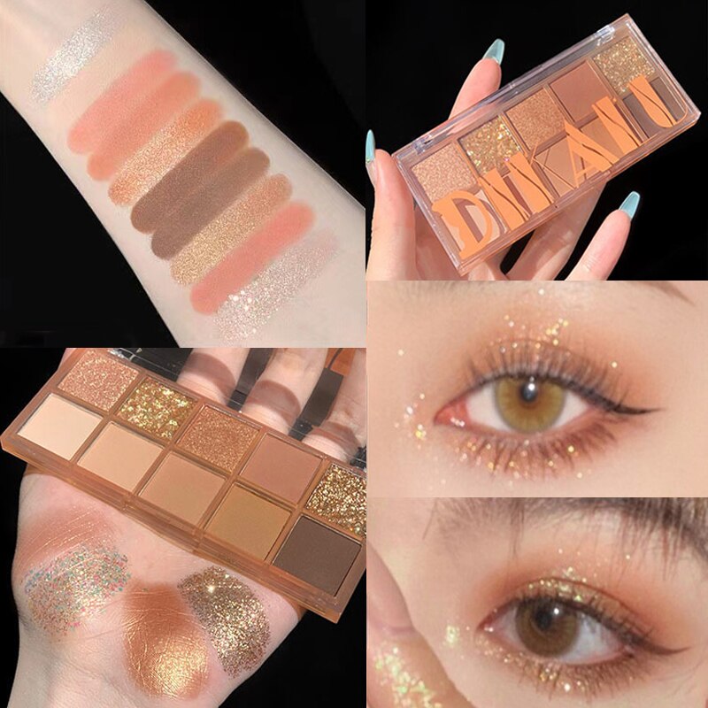 Diamond Glitter Matte Eyeshadow Palette