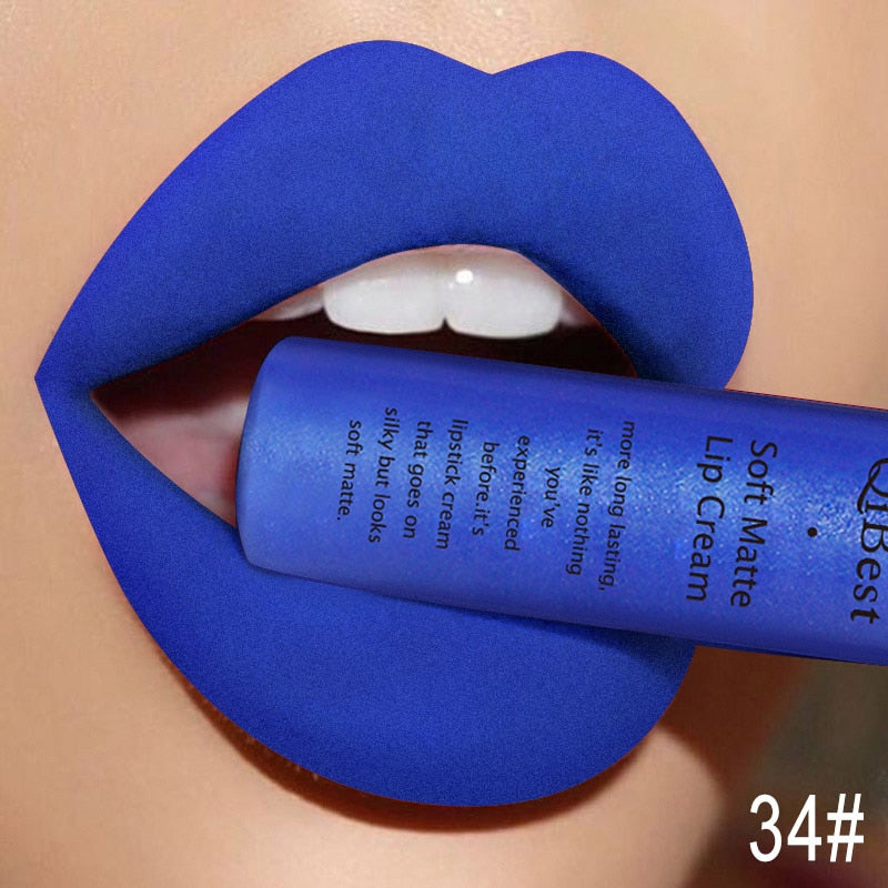 QIBEST Matte  Waterproof  Velvet Mate  Liquid Lipstick