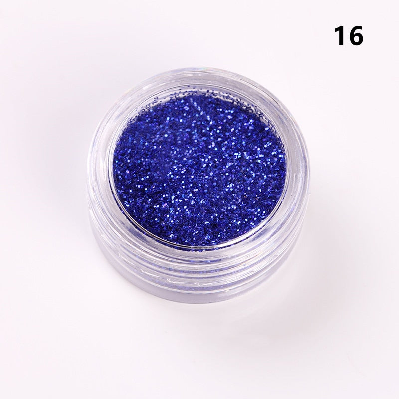 Laser Glitter Powder Sequins UV Gel Polish Flakes Nails