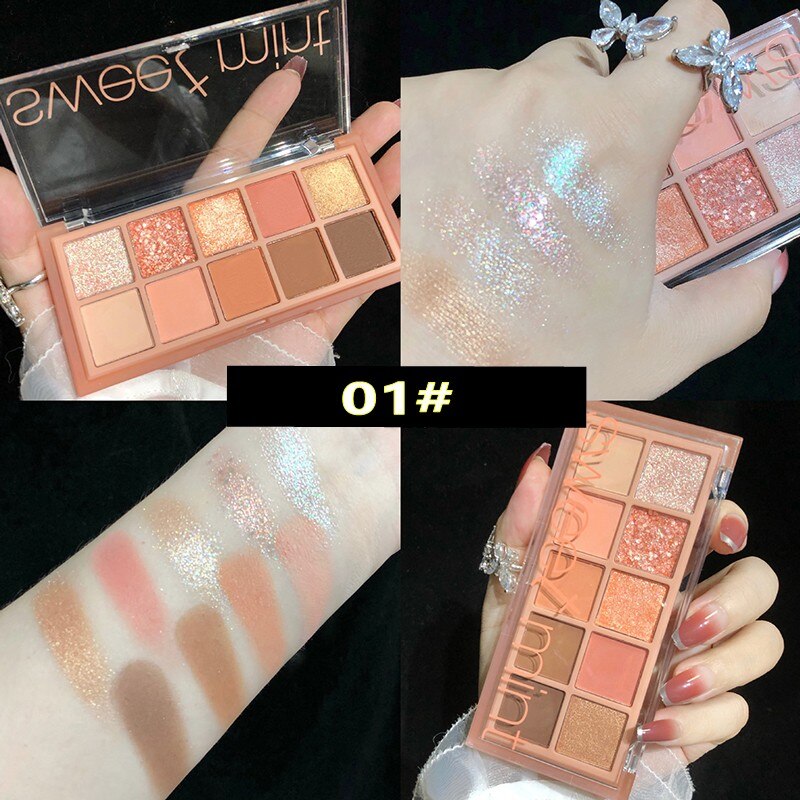 10 Colors Shimmering Eyeshadow Palette