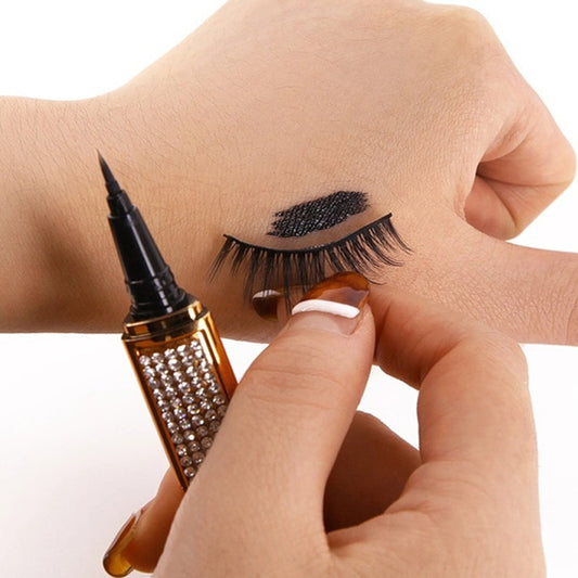 2 In 1 Glue Eyelashes Sticking  Eye Liner Pen