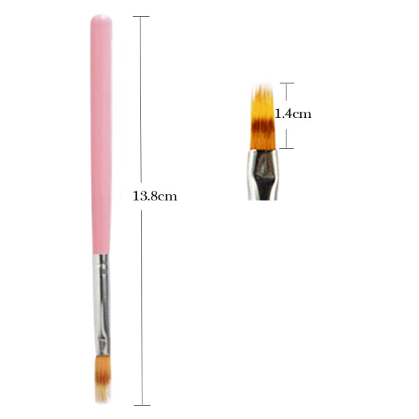 1pc  Gel Art Ombre Soft Gradient Brush  Nail Polish