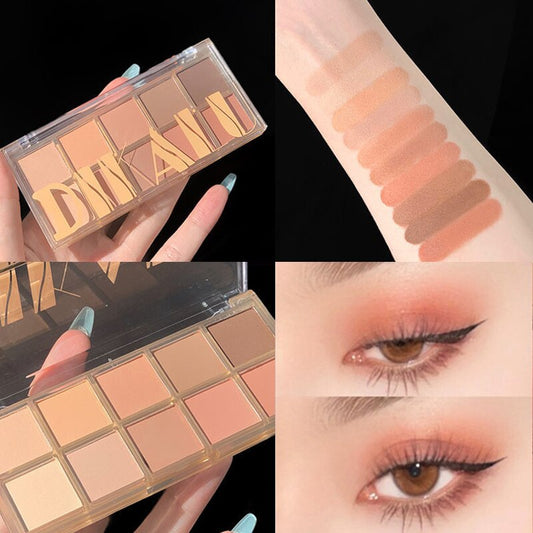 Diamond Glitter Matte Eyeshadow Palette