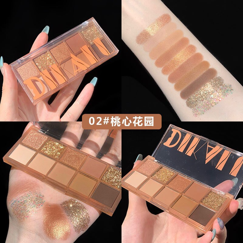 Diamond Glitter Matte Eyeshadow Palette