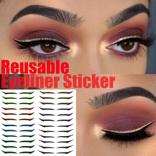 Reusable Shimmer Glitter Eyeliner Sticker