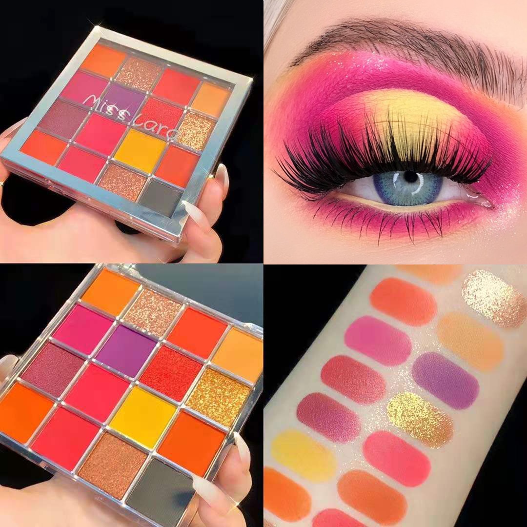 16 Colors Glitter Matte Eyeshadow Palette Shimmer