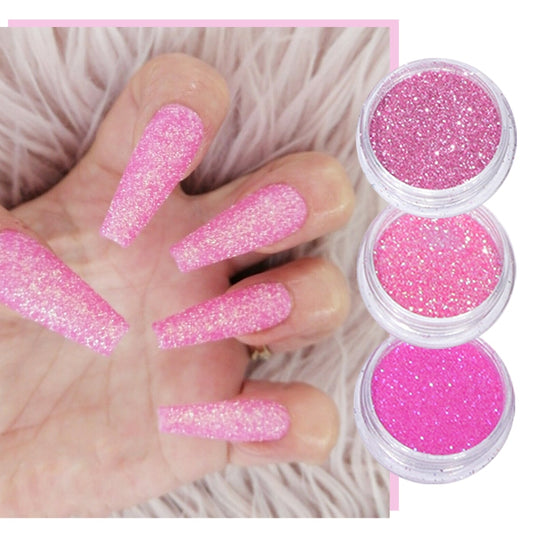 60pcs Sparkly Nail Glitter Powder Set Shimmer Paillette Decoration