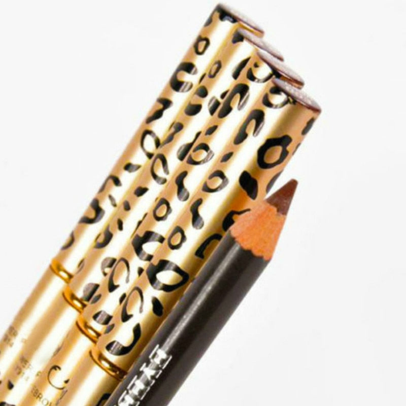 Leopard print double head eyebrow pencil