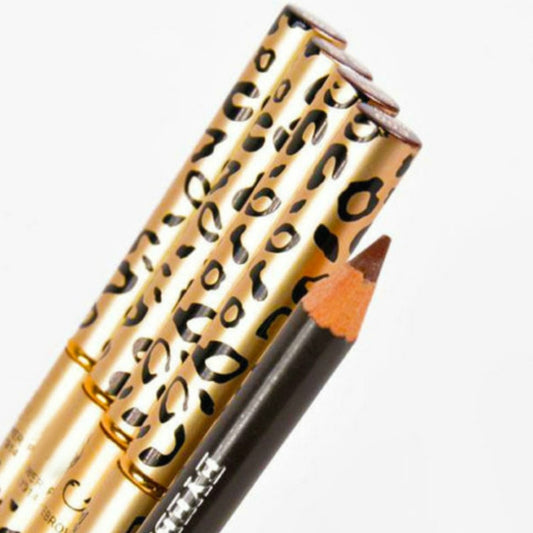 Leopard print double head eyebrow pencil