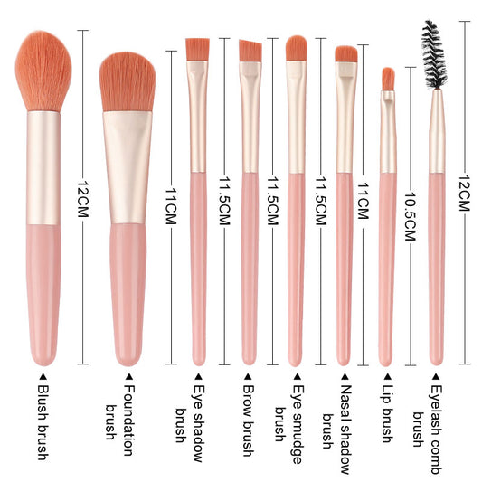 Mini 8pcs Makeup Brushes