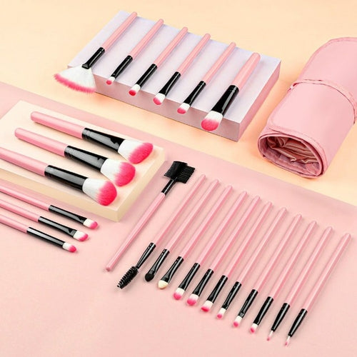 New Blue Soft Fluffy Makeup Brushes Set