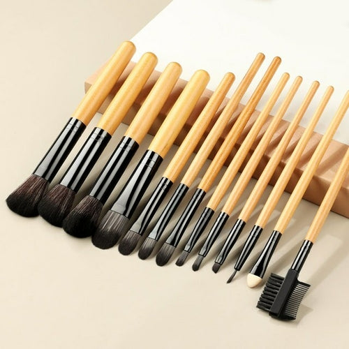 New Blue Soft Fluffy Makeup Brushes Set