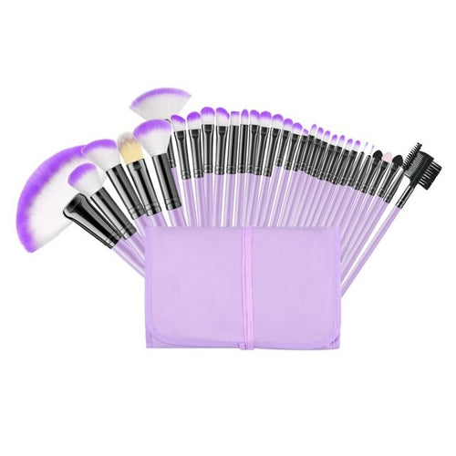 New Blue Soft Fluffy Makeup Brushes Set
