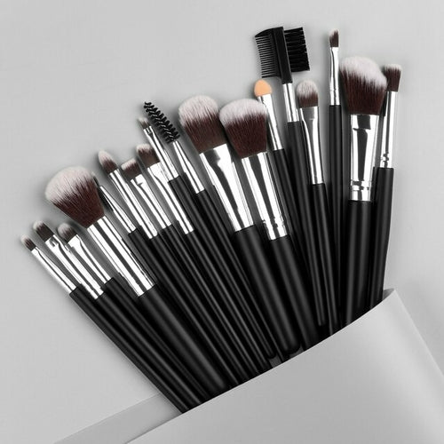 New Blue Soft Fluffy Makeup Brushes Set
