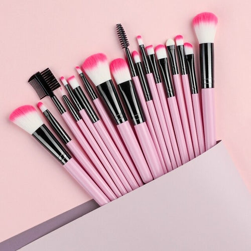 New Blue Soft Fluffy Makeup Brushes Set