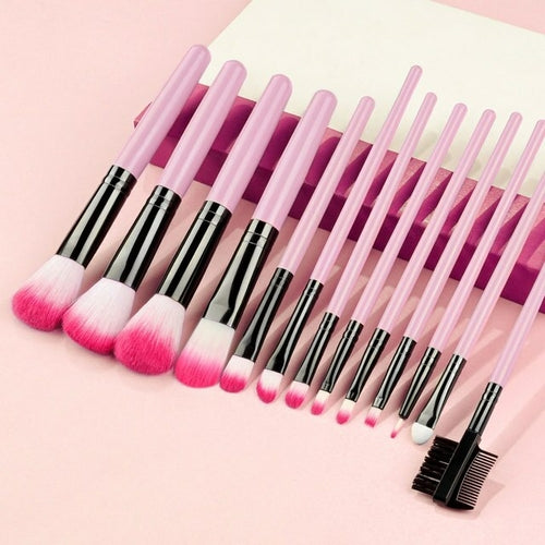 New Blue Soft Fluffy Makeup Brushes Set