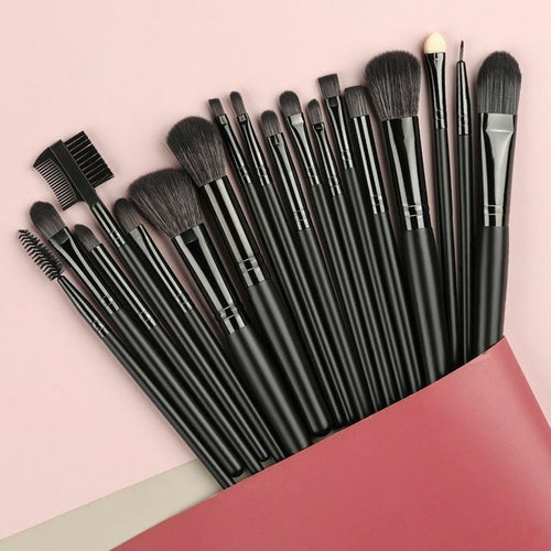 New Blue Soft Fluffy Makeup Brushes Set