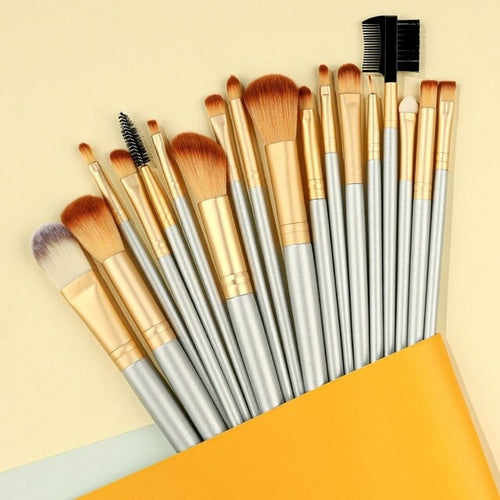 New Blue Soft Fluffy Makeup Brushes Set