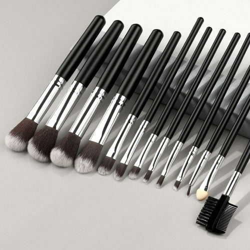 New Blue Soft Fluffy Makeup Brushes Set