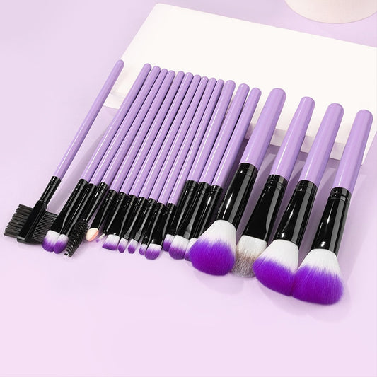 Makeup Brushes Purple Set For Cosmetic