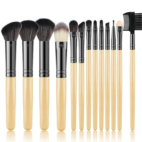 Pink 13Pcs Makeup Brush Set For Cosmetics