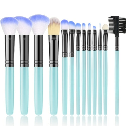 Pink 13Pcs Makeup Brush Set For Cosmetics