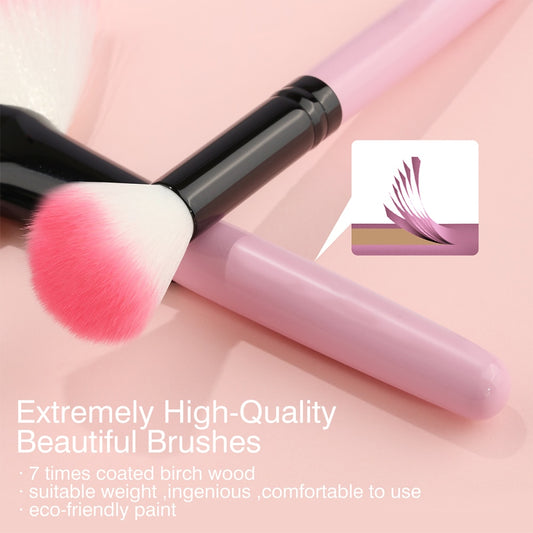 Pink 13Pcs Makeup Brush Set For Cosmetics
