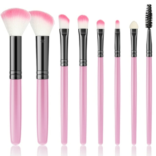 Pink Makeup Brushes Set