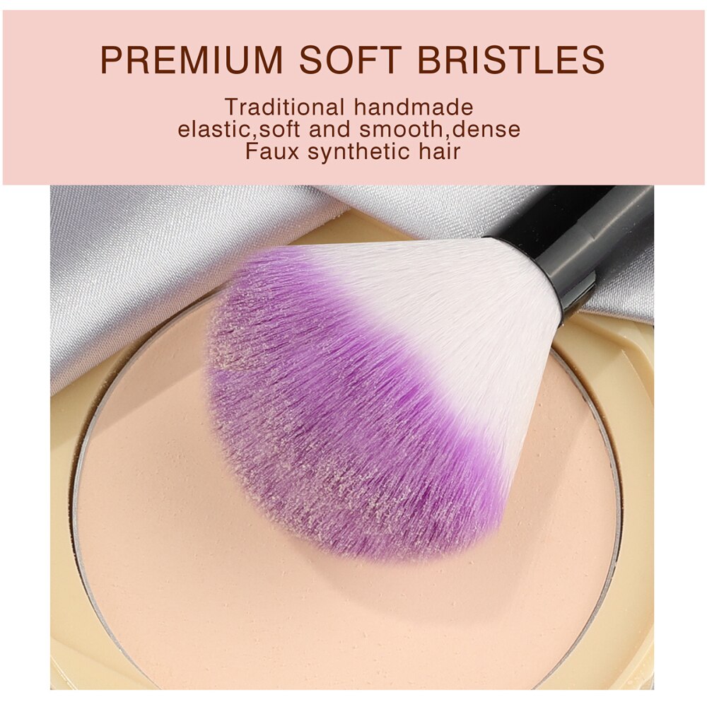 Purple 24pcs Makeup Brushes Set