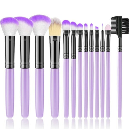 Purple 24pcs Makeup Brushes Set