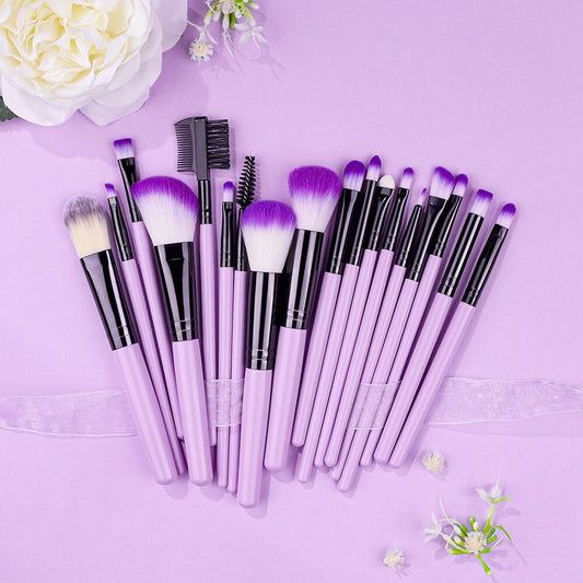 Purple 24pcs Makeup Brushes Set