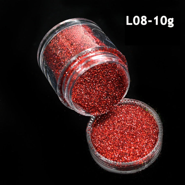 Shiny Glitter Sugar Sand Nails 3D Acrylic Flowers White