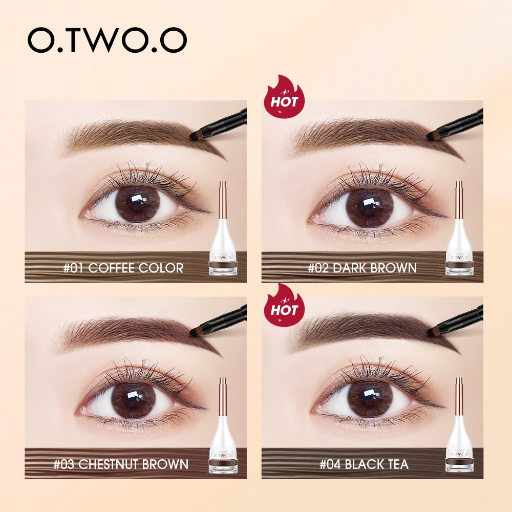 O.TWO.O Eyebrow Pomade Mascara Gel with Brush