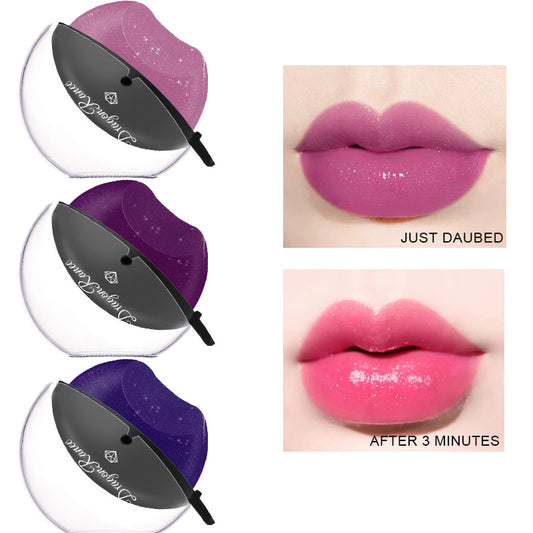 Lip-shaped Lipstick Makeup Temperature Color