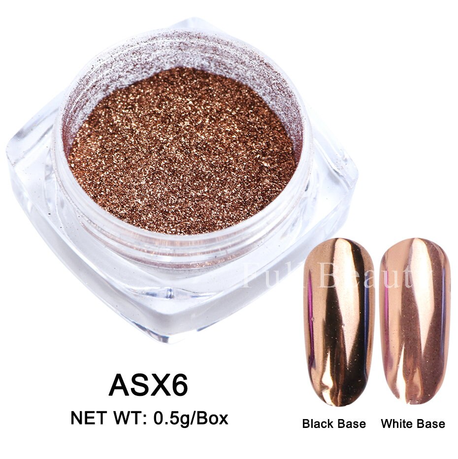 Neon Pigment Yellow Green Orange Rubbing Nail