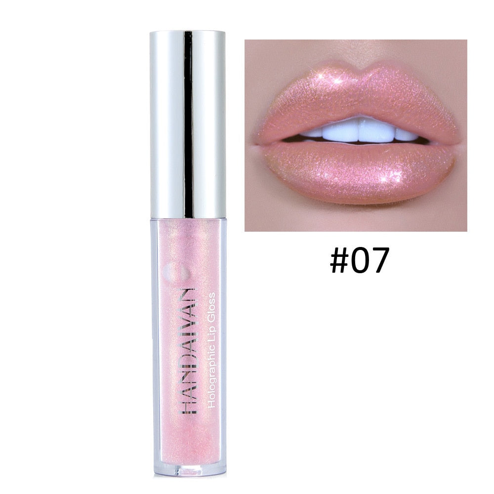 Handaiyan 6 Colors Gloss Glitter Red Nude Lipstick