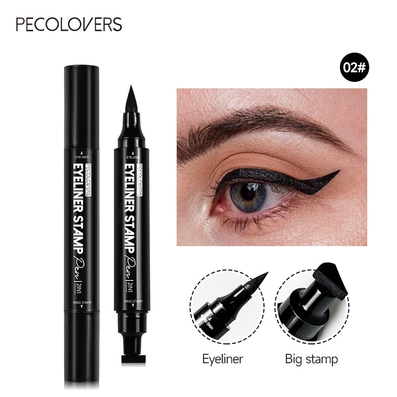 Double Head 2 In1 Waterproof Liquid Eyeliner