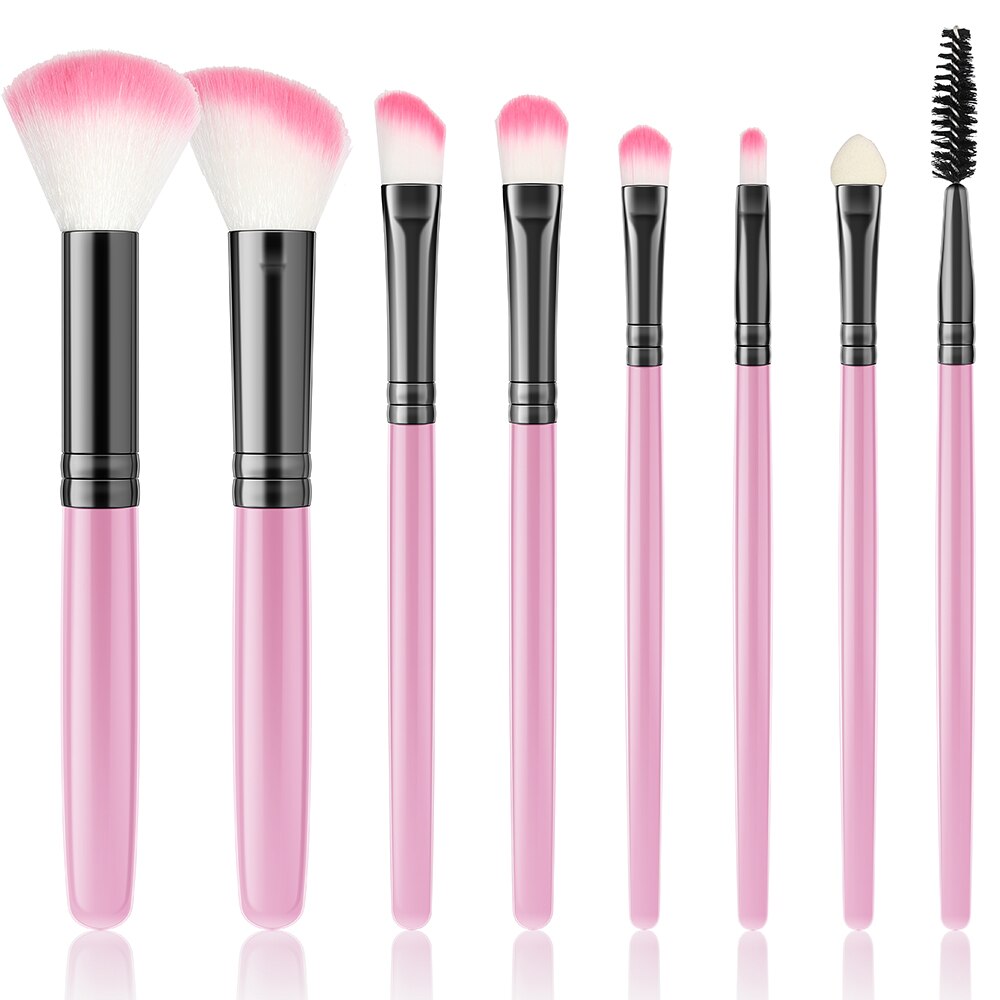 Pink Makeup Brushes Set for Cosmetics Foundation