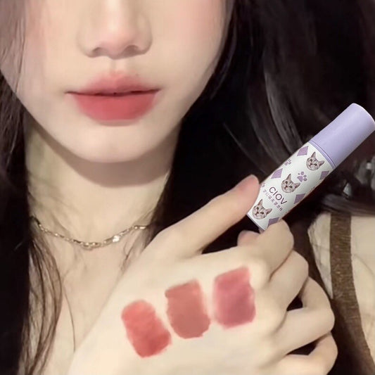 Velvet Matte Liquid Lipstick Cute Cat Animal Lip