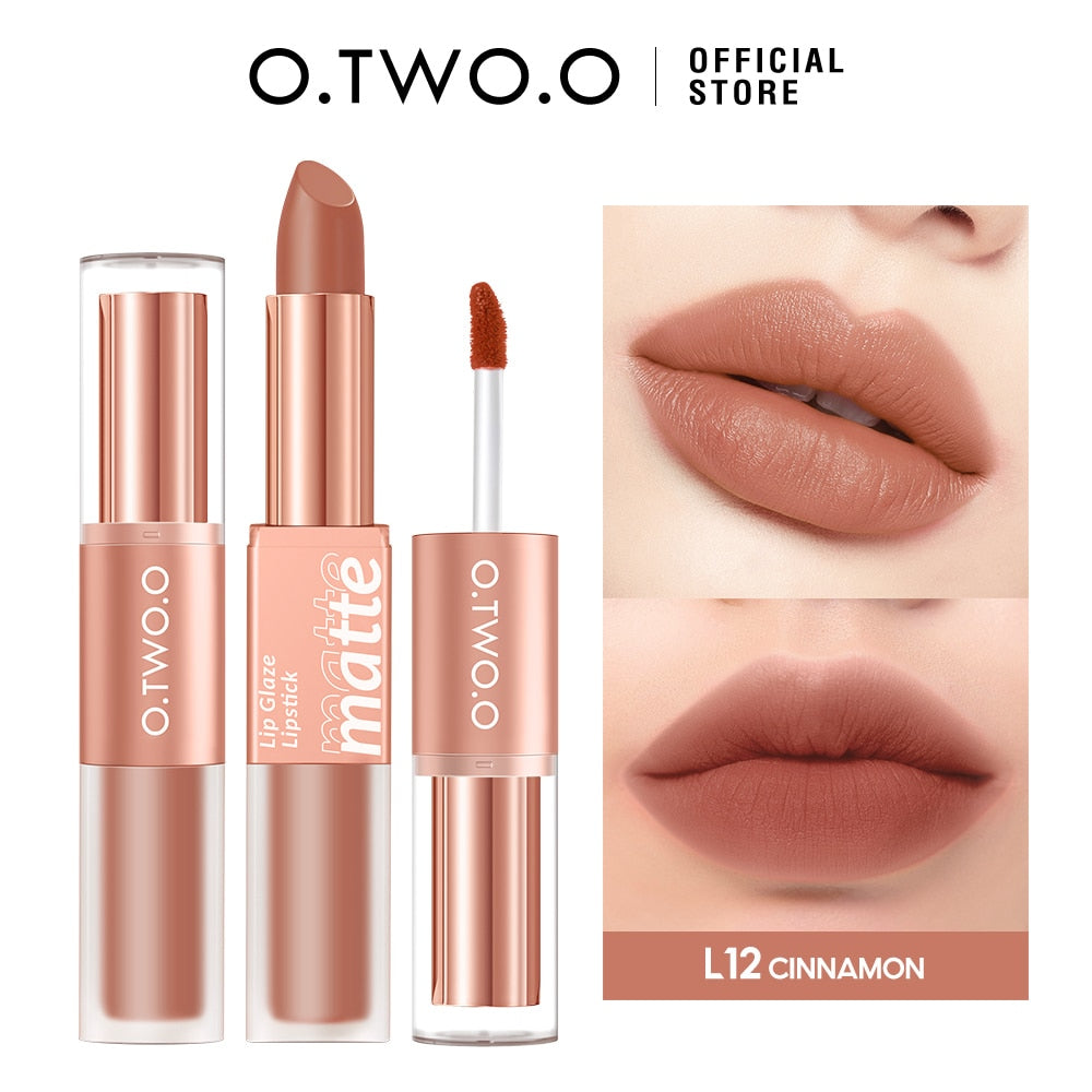 O.TWO.O  Red Lip Gloss 2 in 1 Tint Waterproof Long -lasting Moisture