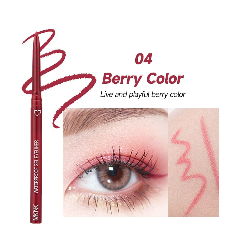 Waterproof Eyeliner Gel Pencil Red Brown