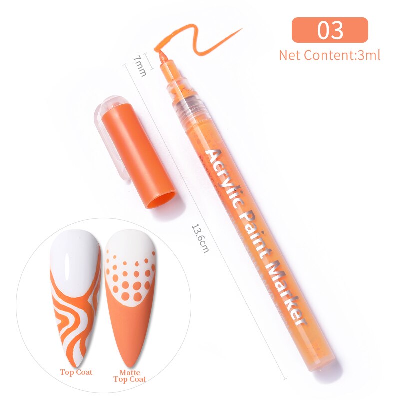 1 Pc Waterproof Nail Art Graffiti Pen