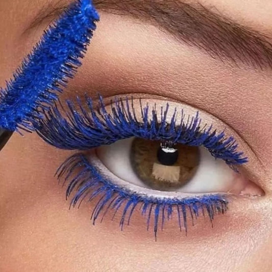 Waterproof Blue Mascara Fast Dry Eyelashes Curls Cosmetics
