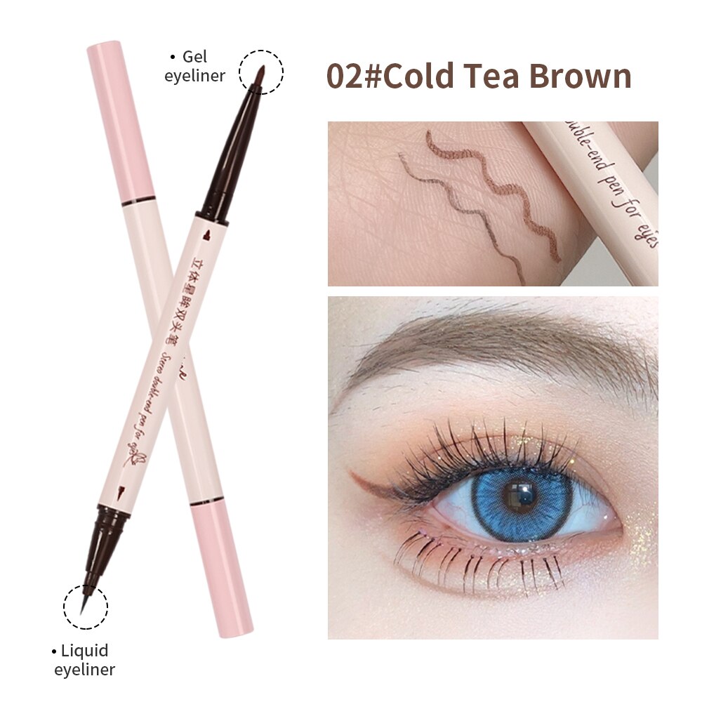 2-in-1 Eyeliner Pen Long Lasting