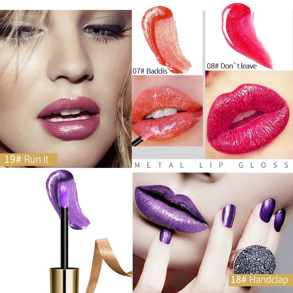 Vivid Lipgloss Glitter Shimmer Liquid Lipstick