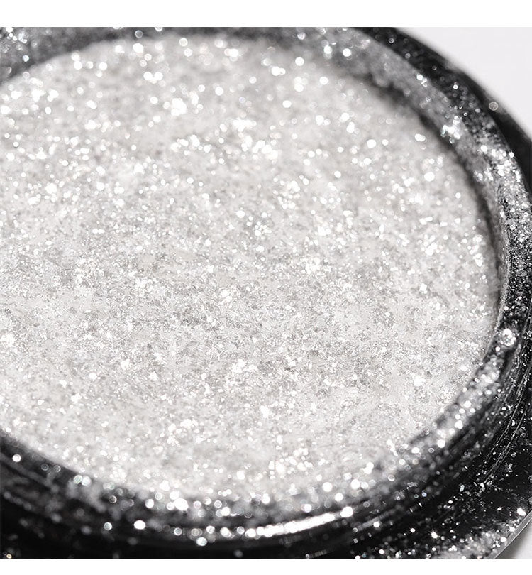 1Jar Crystal Diamond Powder Rainbow Shiny Nail