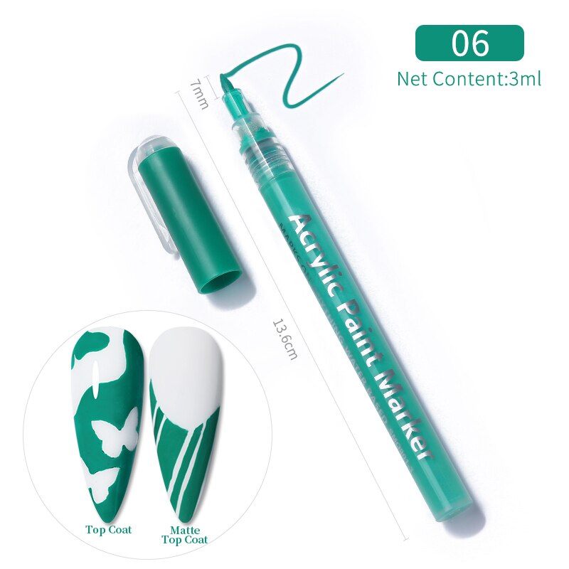 1 Pc Waterproof Nail Art Graffiti Pen