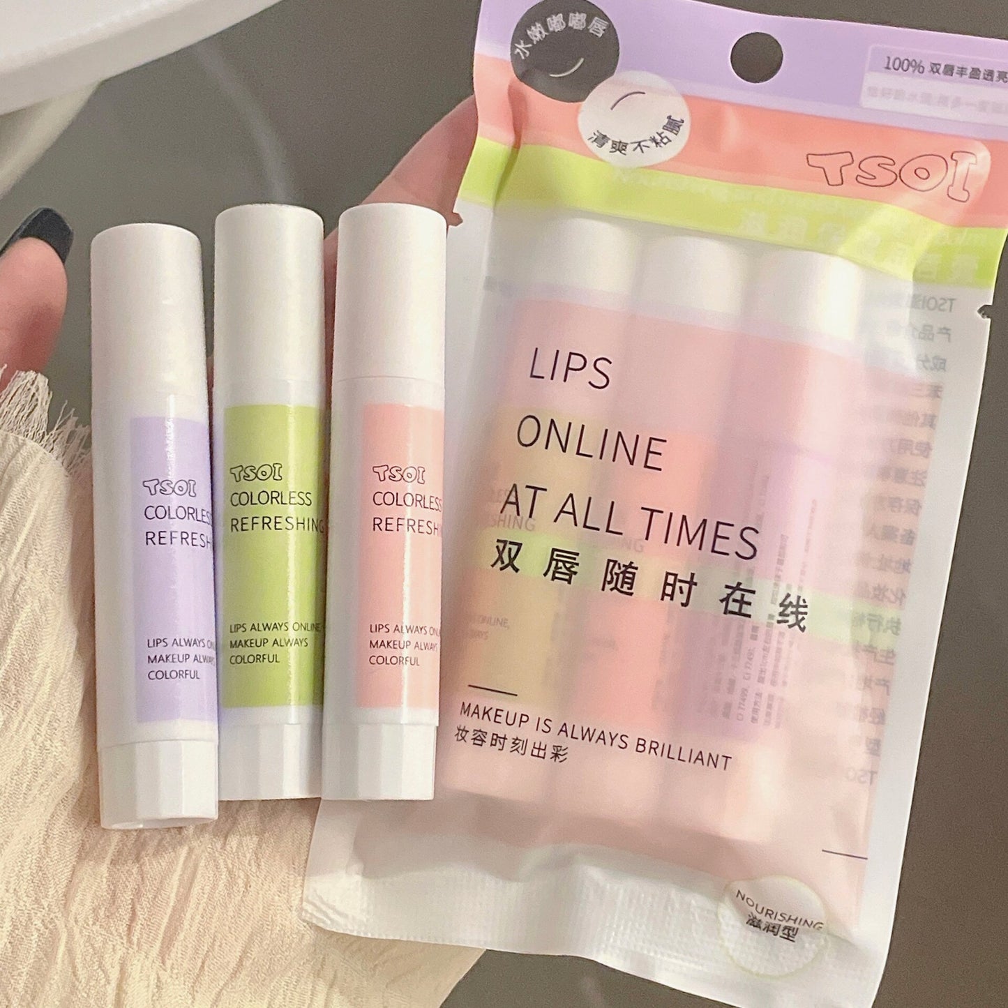 Tinted Fruits Lipstick Colourless Long-lasting